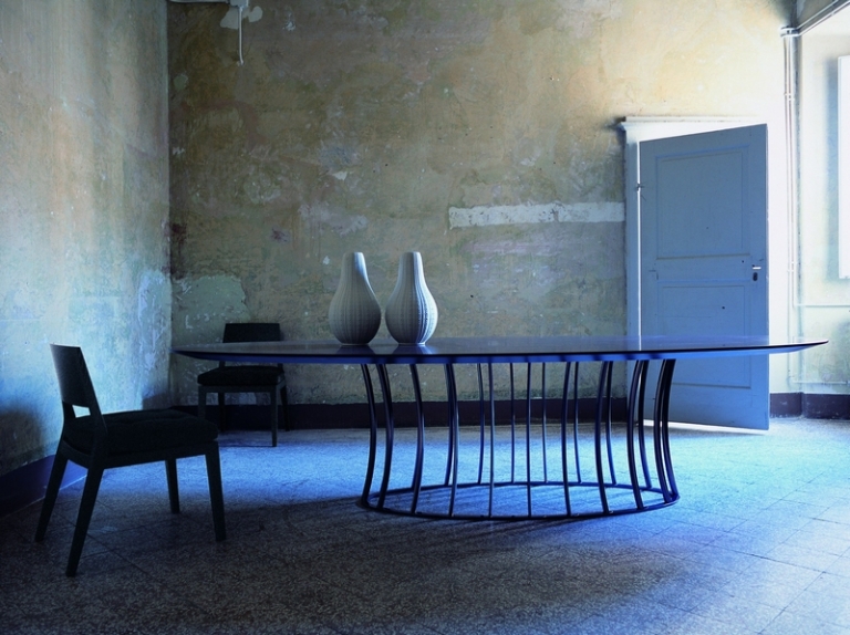 table-salle-manger-design-italien-Flexform-Arthur