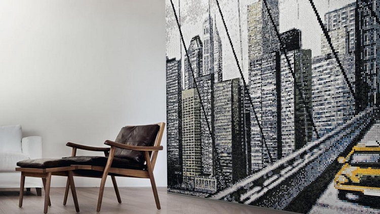 carrelage-mosaique-moderne-mur-salon-Sicis-collection-Skyline
