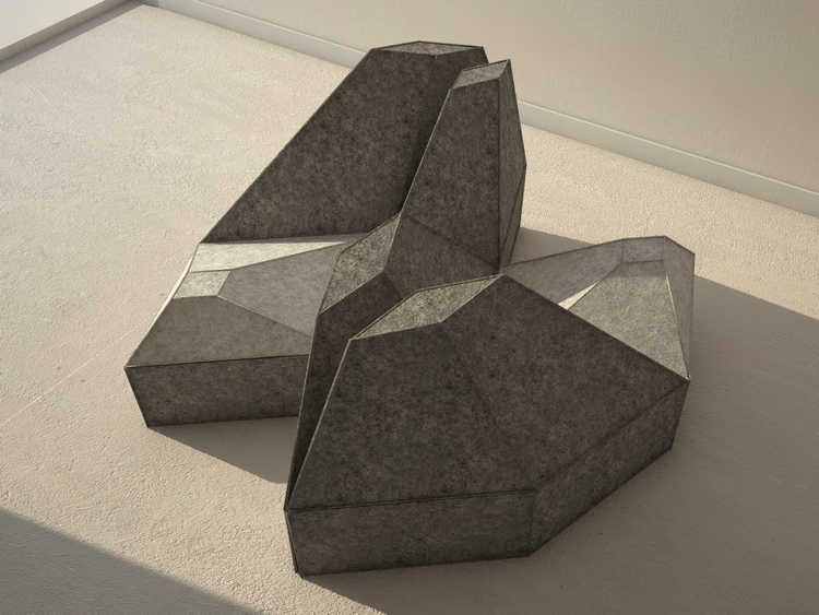 coussins-sol multifonctionnels meubles géométriques composables- Les Angles