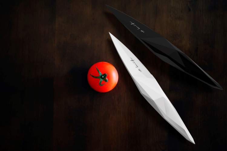 couteau de cuisine design-futuriste-planche-découper