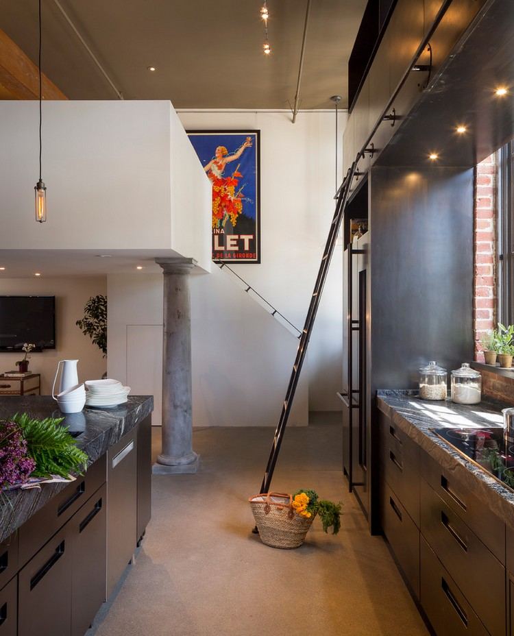 Cuisine industrielle contemporaine en 50 photos formidables Cuisine décor Beton