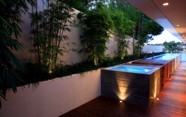 grande-piscine-hors-sol-terrasse-bois-plafond-éclairage-spots