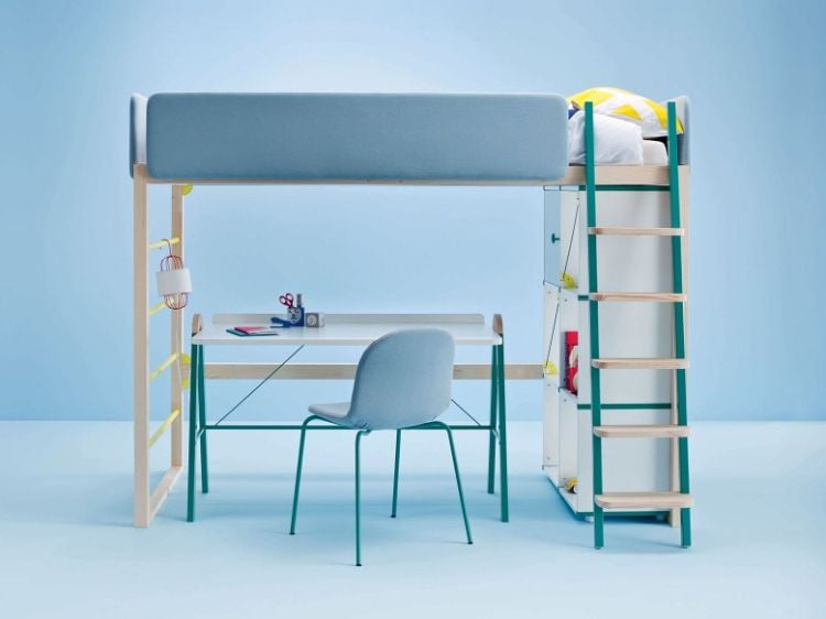 meubles design -lit-mezzanine-bleu-serenite-bois-SOFTLY