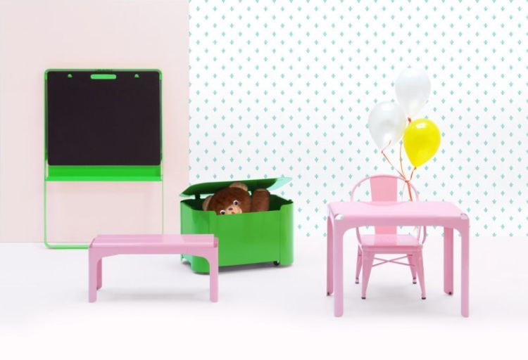 meubles design -mobilier-chambre-petite-fille-rose-RHINO