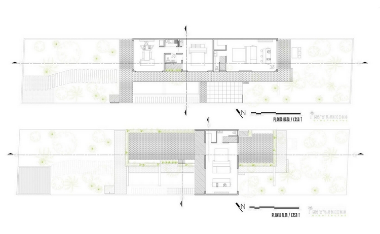 plan-architectural-maison-beton-banché-Mexique-vue-vol-oiseau