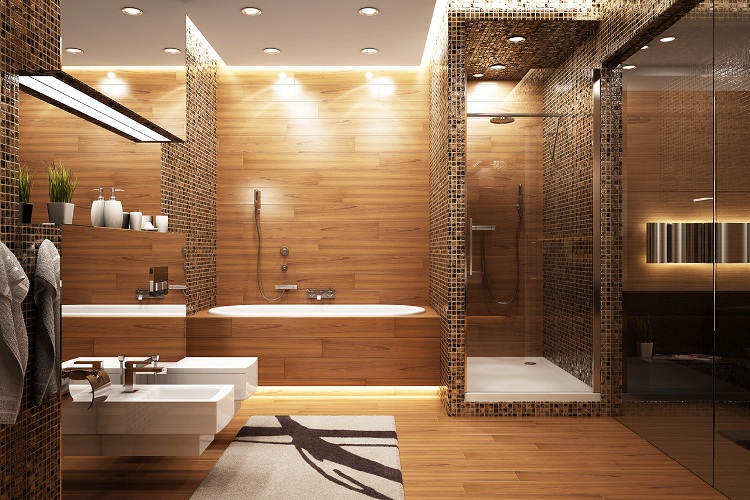 salle-bain-bois-imitation-carrelage-mosaique-plafond-moderne-spots