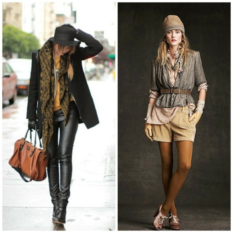 tendance de mode –superposition-vêtements-printemps-2016-casual-veste-noire-blouse-jaune-écharpe-veste-courte-chemise-short-femme