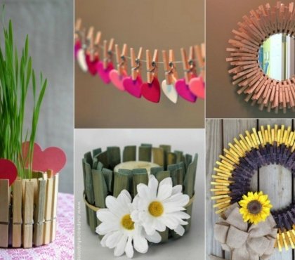 tuto-bricolage-idées-pinces-linge-bois-miroir-couronne-porte