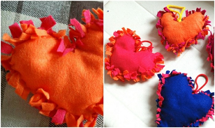 tuto-couture-facile-création-coeur-tissu-orange-rose-bleu