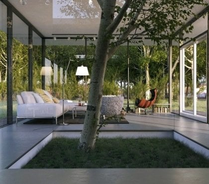 arbre-intérieur-espace-moderne-terrasse-couverte-fermée-salon-jardin-Le-Anh