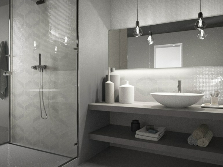 carrelage mosaïque -rumble-grey-salle-bains-minimaliste