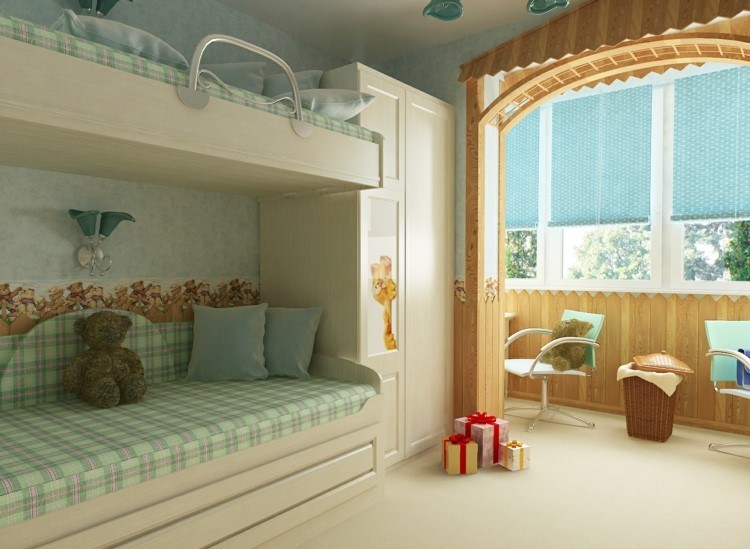 Aménagement chambre deux enfants 25 idées astucieuses Balcon Fermé inspiration