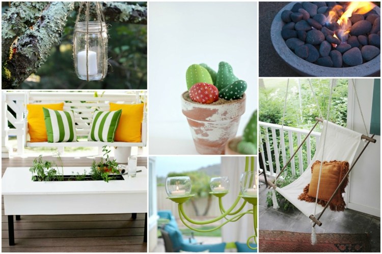 décoration terrasse -faire-soi-même-photophore-table-basse-lustre-cactus-cgalets