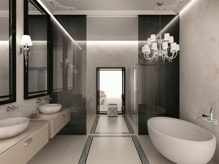 idée-décoration-salle-bain-monichrome-baignoire