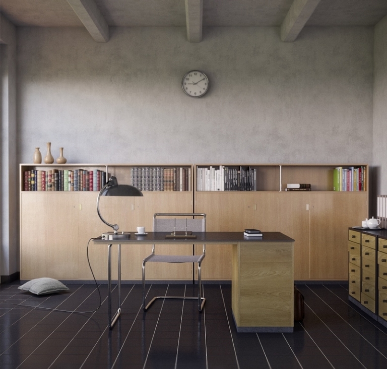 idée-meubles-bureau-maison-classiques-beaucoup-espace-rangement