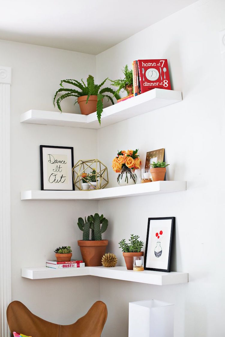 Rangement d'angle et idées déco pour tout coin de la maison
