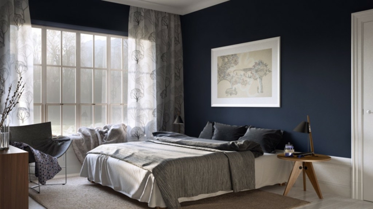 rideaux-chambre-semi-transparent-motifs-arbres-peinture-bleu-gris