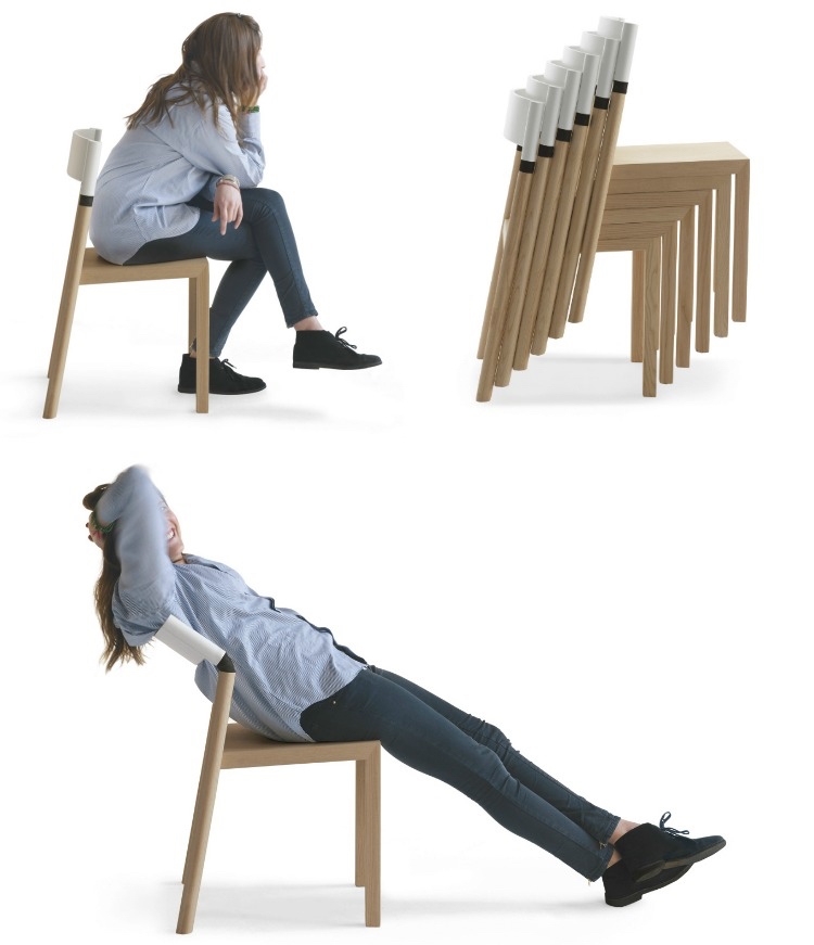 chaises-salle-manger-bois-dossier-réglable-original-design-italien