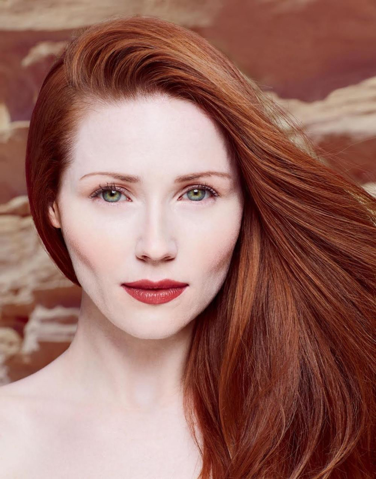 cheveux-cuivre-tendance-2016èmaquillage-naturel-rouge-lèvres-rouge