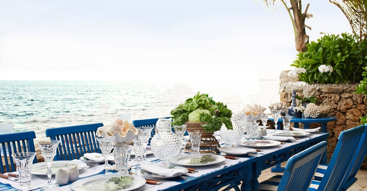 décoration-table-été-marin-table-bleu-foncé
