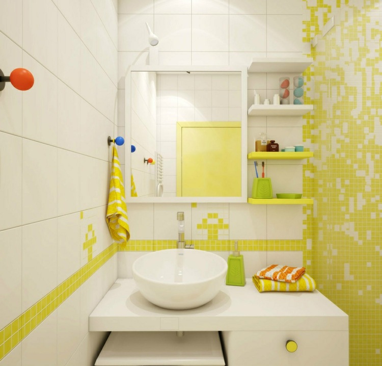 idées-déco-salle-bain-carrelage-mural-blanc-miroir