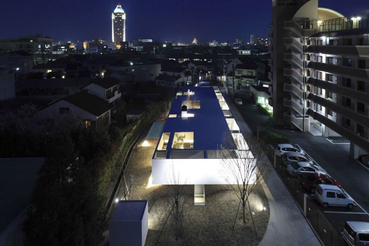 jardin d'intérieur résidence-privée-moderne-centre-japon