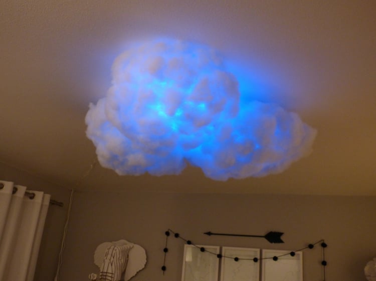 lampe-nuage-faire-soi-même-plafonnier-bleu-déco-originale