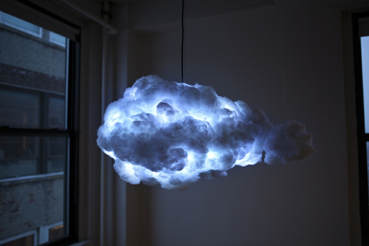 lampe nuage faire-soi-même-suspension-originale-éclairée