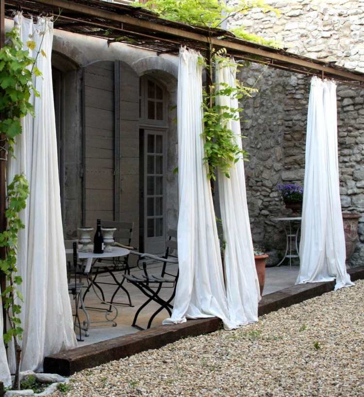 40 idées de pergola avec rideaux moderne dans le jardin