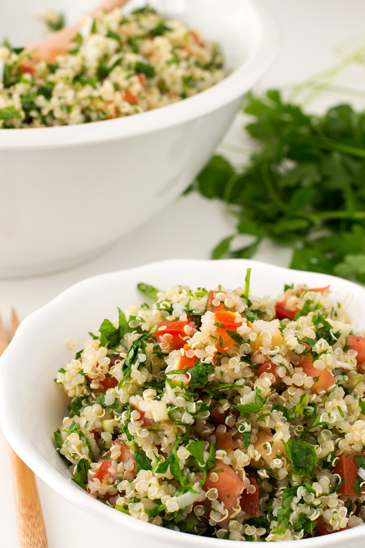 recette vegan facile et rapide- taboulé-sans-gluten-quinoa-persil