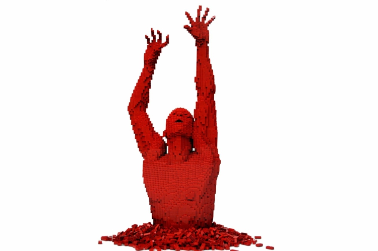 sculpture-Lego-Nathan-Sawaya-Red-collection-métamorphose