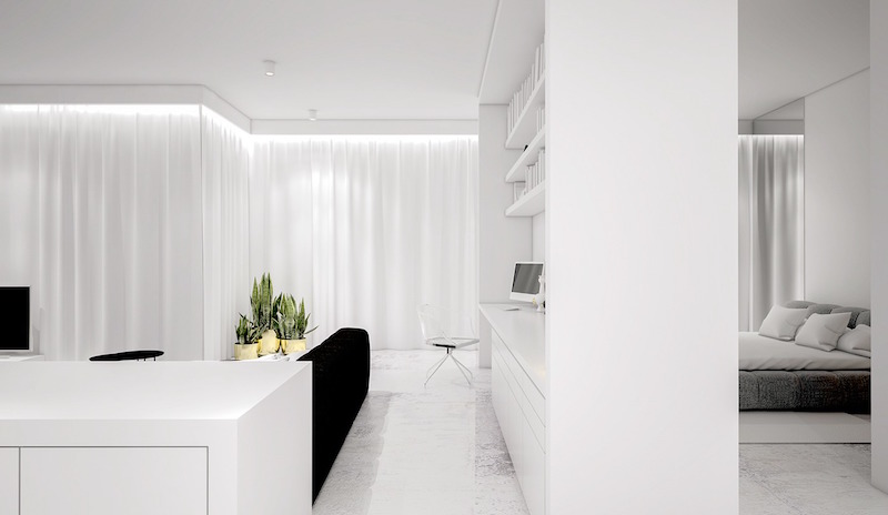 design-intérieur-blanc-meubles-voilages-corniches-lumineuses