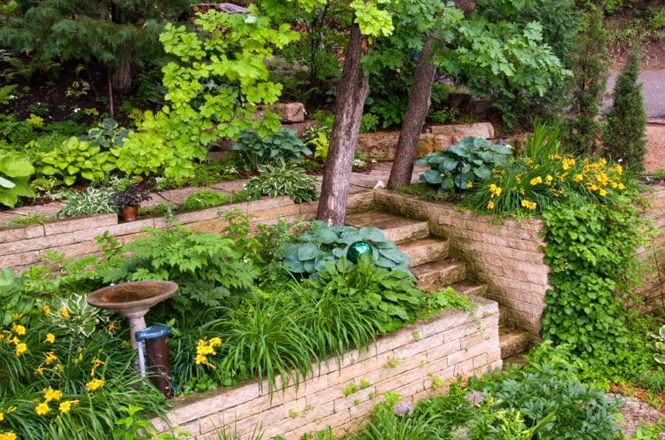 escalier-jardin-faire-soi-même-allée-verte-déco