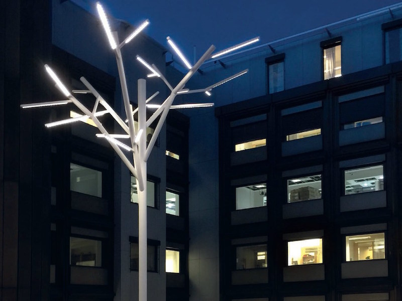 éclairage jardin design-arbre-lumineux-simili-sculpture-contemporaine-Albero