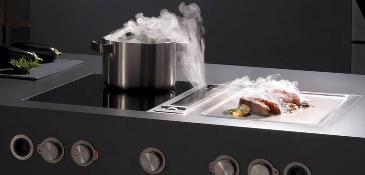 Meuble kitchenette de design italien pour intérieur et extérieur Cuisine avec table integree