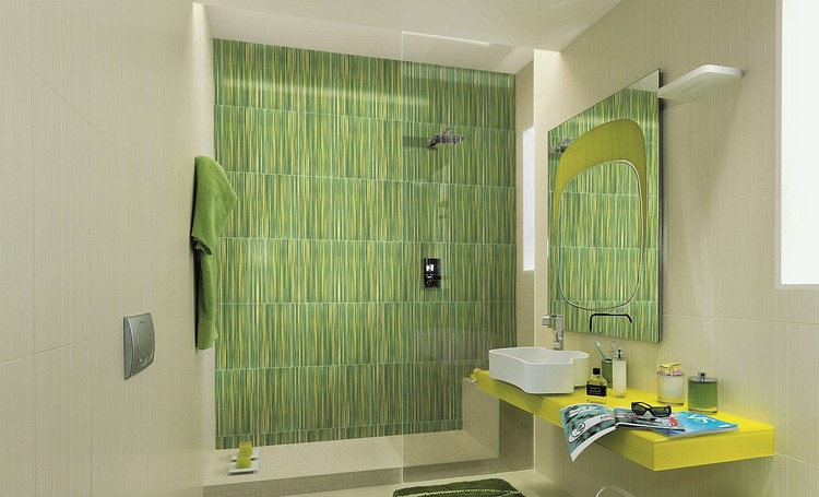 mobilier salle de bain rubacuori-miroir-plan-carrelage-vert
