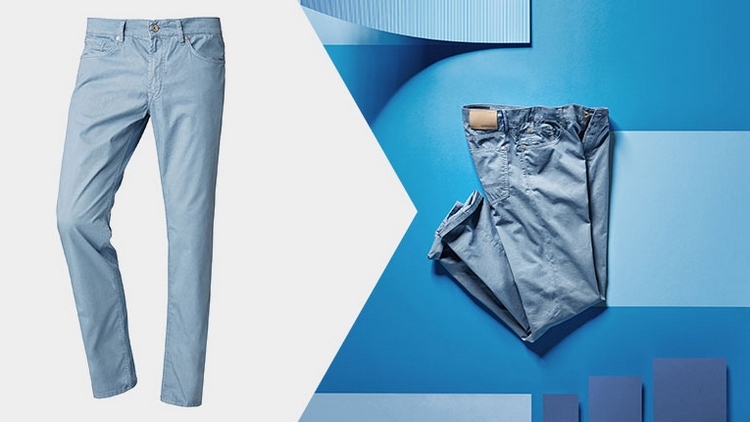 mode homme été 2016 vacances-pantalon-Chino-bleu-sérénité-soirées