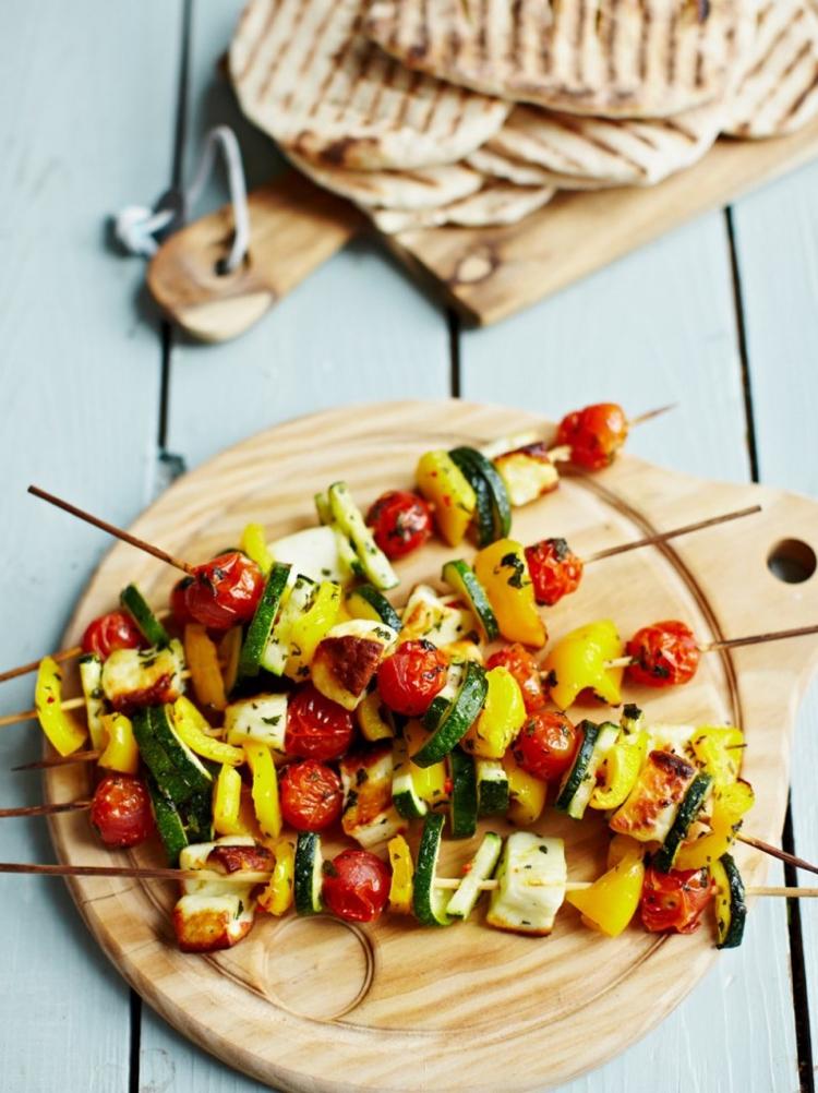 recette-barbecue-Jamie-Oliver-brochettes-légumes-fromage-halloumi