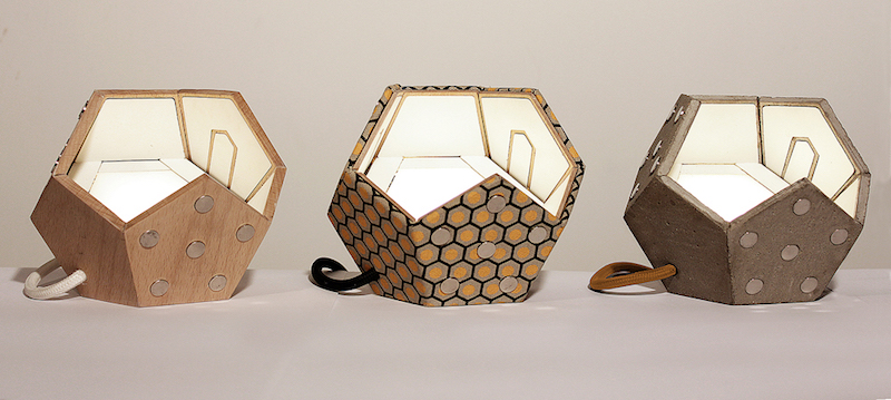 éclairage à LED personnalisable - lampes D-12 en bois, vintage ou simili béton système-éclairage-LED-lampes-D-12-bois-vintage-simili-béton