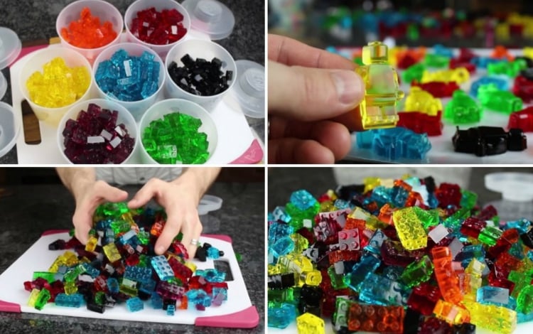 bonbons gélifiés -pièces-lego-multiformes-multicolores-idée-anniversaire-enfant
