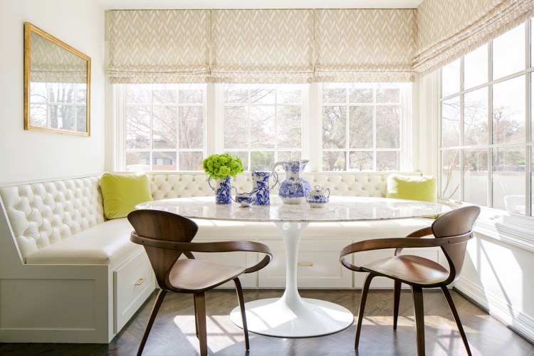 Comment décorer et aménager coin repas d'angle –idées adorables Cuisine désign Banquette