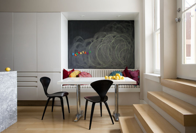 Comment décorer et aménager coin repas d'angle –idées adorables Cuisine désign Banquette