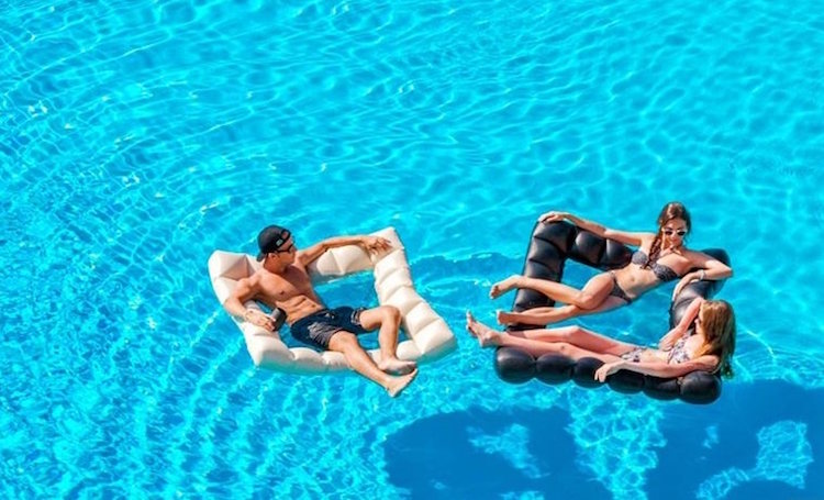 fauteuil-flottant lit gonflable piscine-design-Pigro-Felice-collection-Modul'Air