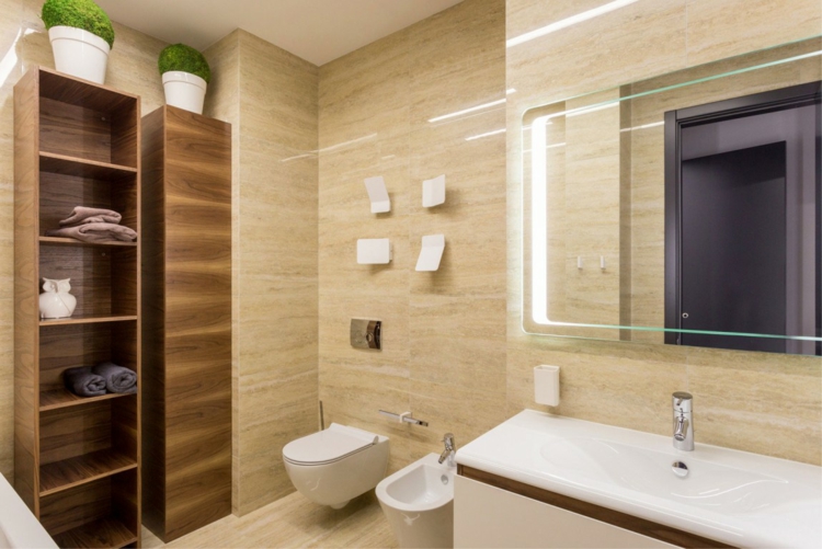 idées-décoration-salle-bains-toilettes-pierre-naturelle-beige-bois