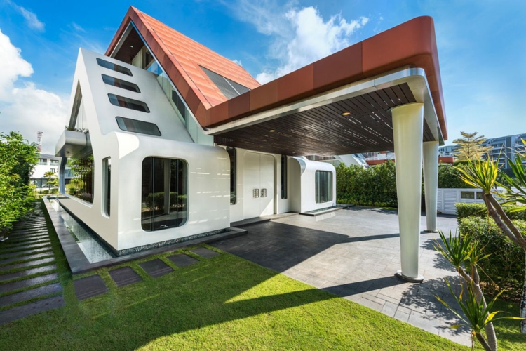 idées-originales-design-décoration- maison-architecte-Singapour-forme-croisière
