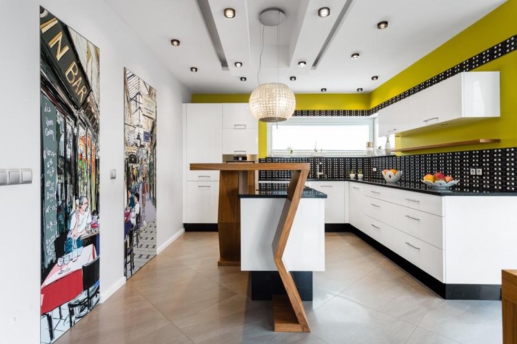 Plan de travail cuisine de couleur – façon de rafraîchir l'espace De décor Plan cuisine Travail