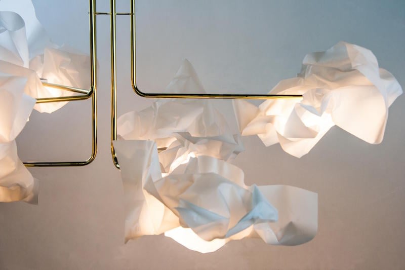 salon-international mobilier contemporain 2016-lustre-laiton-papier-Paper-Chandelier