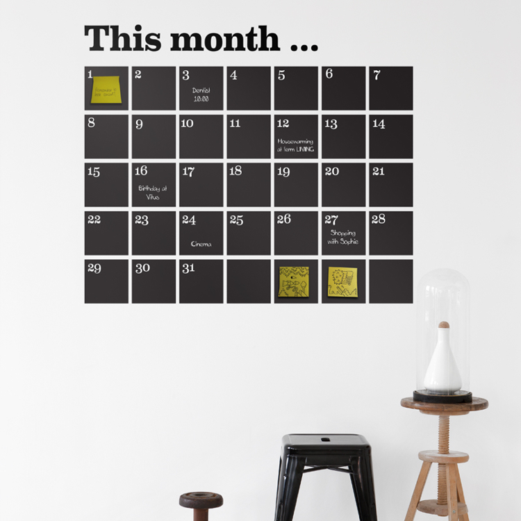stickers muraux -calendrier-design-original-déco-chambre-enfant
