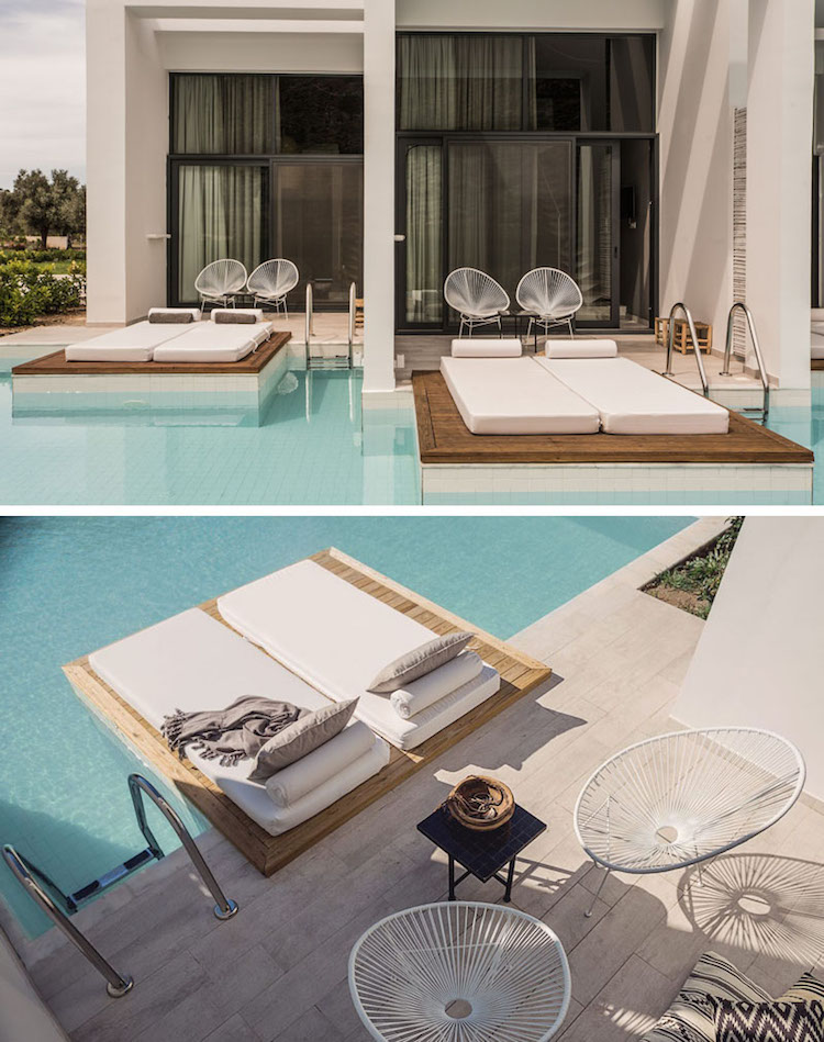 terrasse bois-moderne-chaises-accapulco-dallage-pierre-naturelle