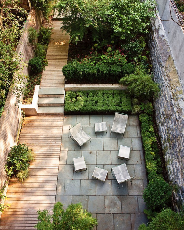terrasse-jardin-moderne-sol-pierre-grise-bois-composite